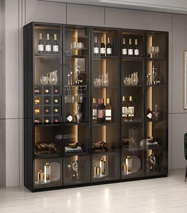 Weinschrank Weinvitrine Weinregal Glasschrank Weinkühlschrank Flaschenregal