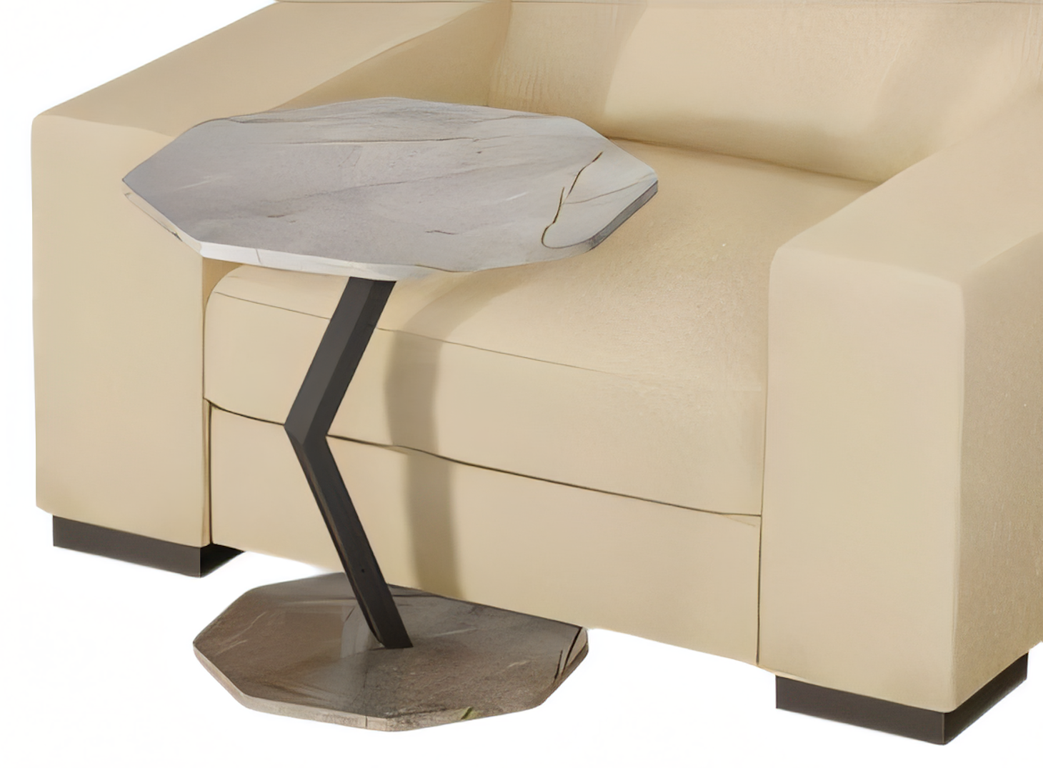 Eleganter Beistelltisch aus Holz in Braun für Wohnzimmer