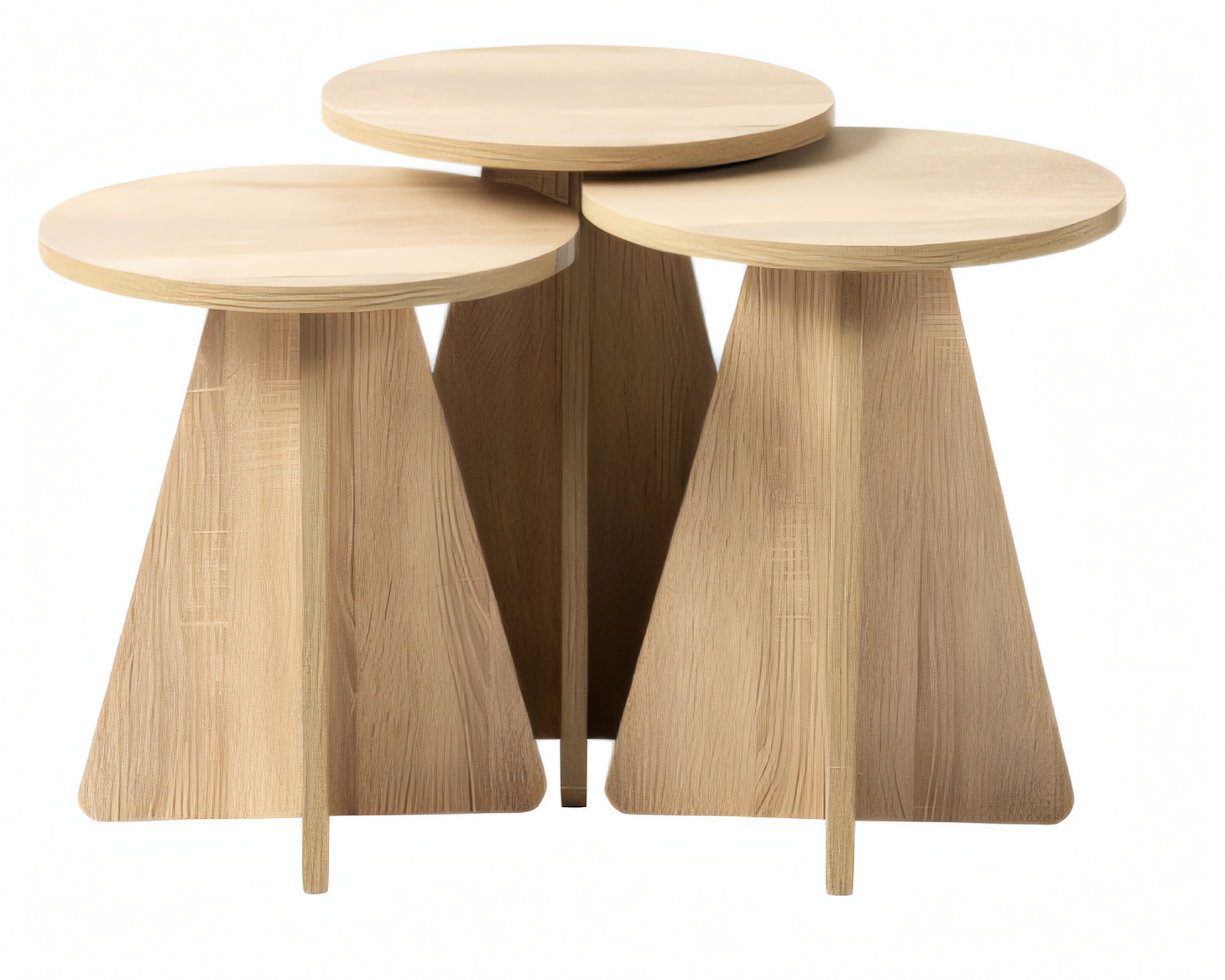 Elegantes braunes Holz Couchtisch-Set für modernes Wohnzimmer