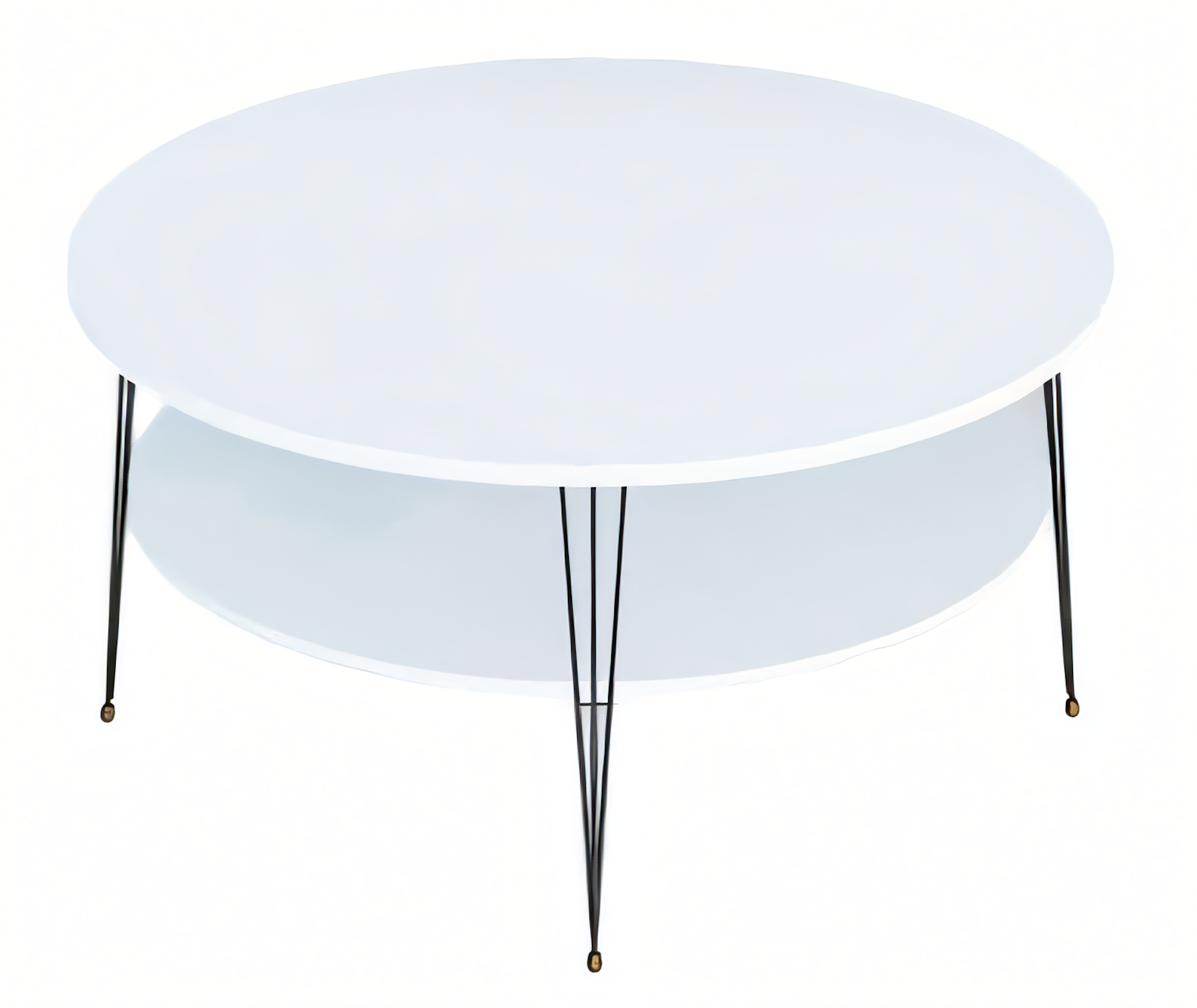 Moderner weißer Couchtisch aus Holz mit stilvollem Design