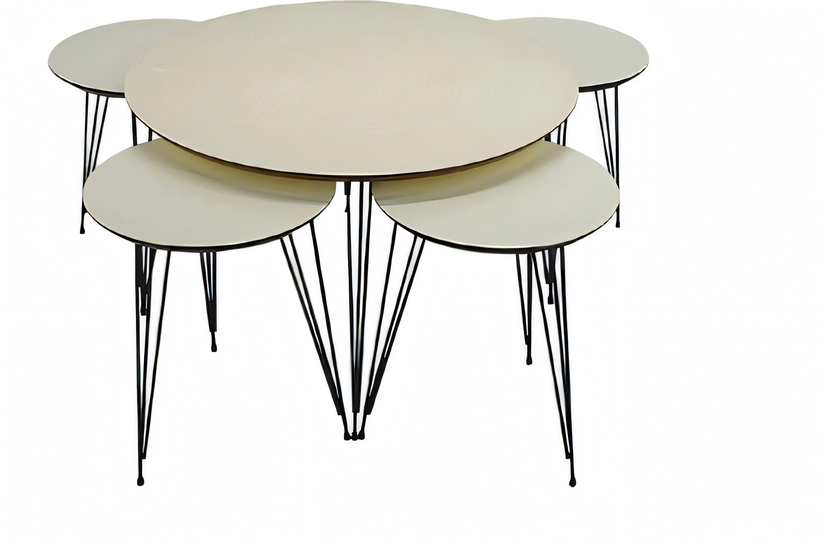 Weiße Holz Couchtisch mit modernem Design