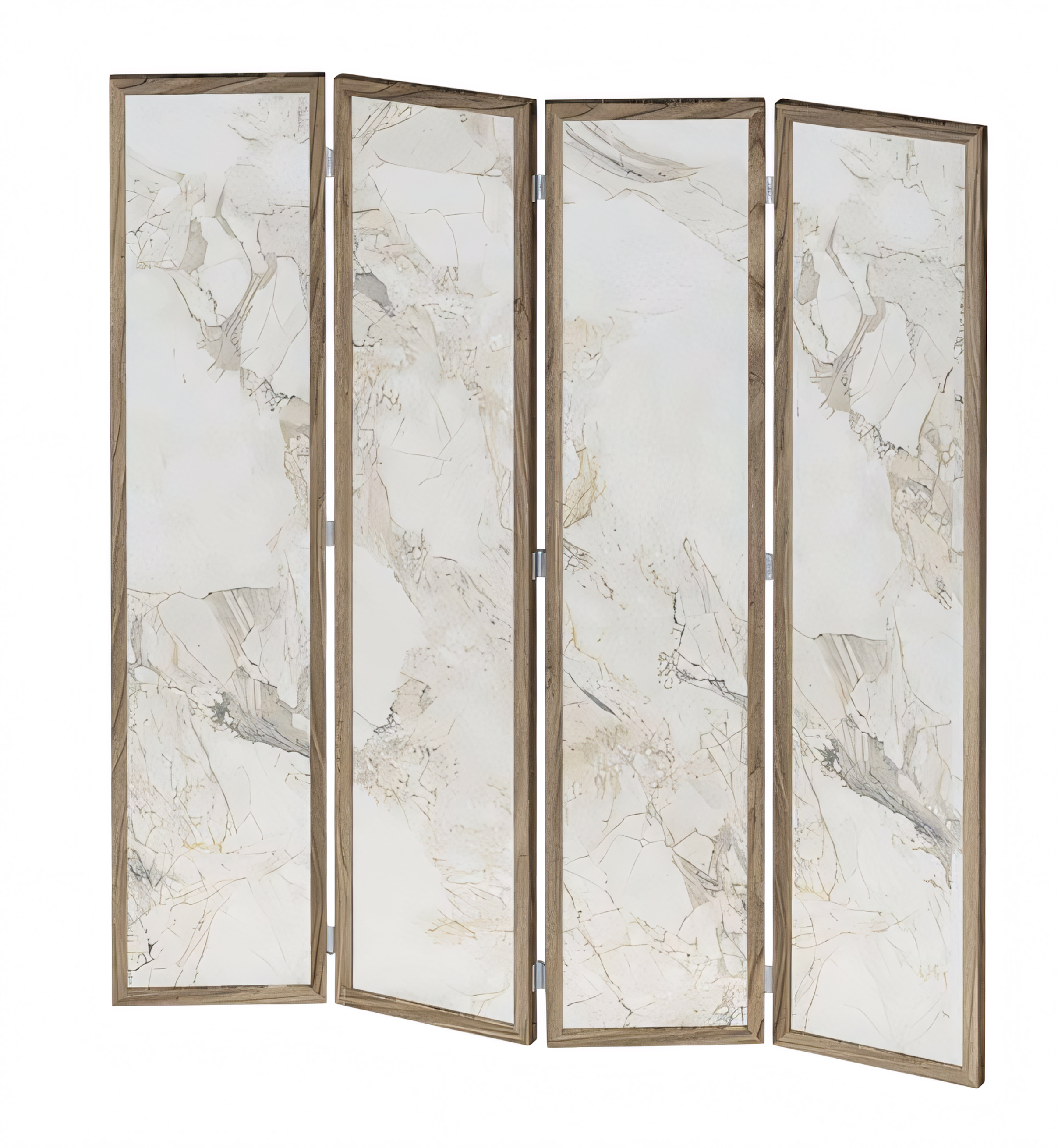 Eleganter beige Raumteiler aus MDF für Wohnzimmer und Büro