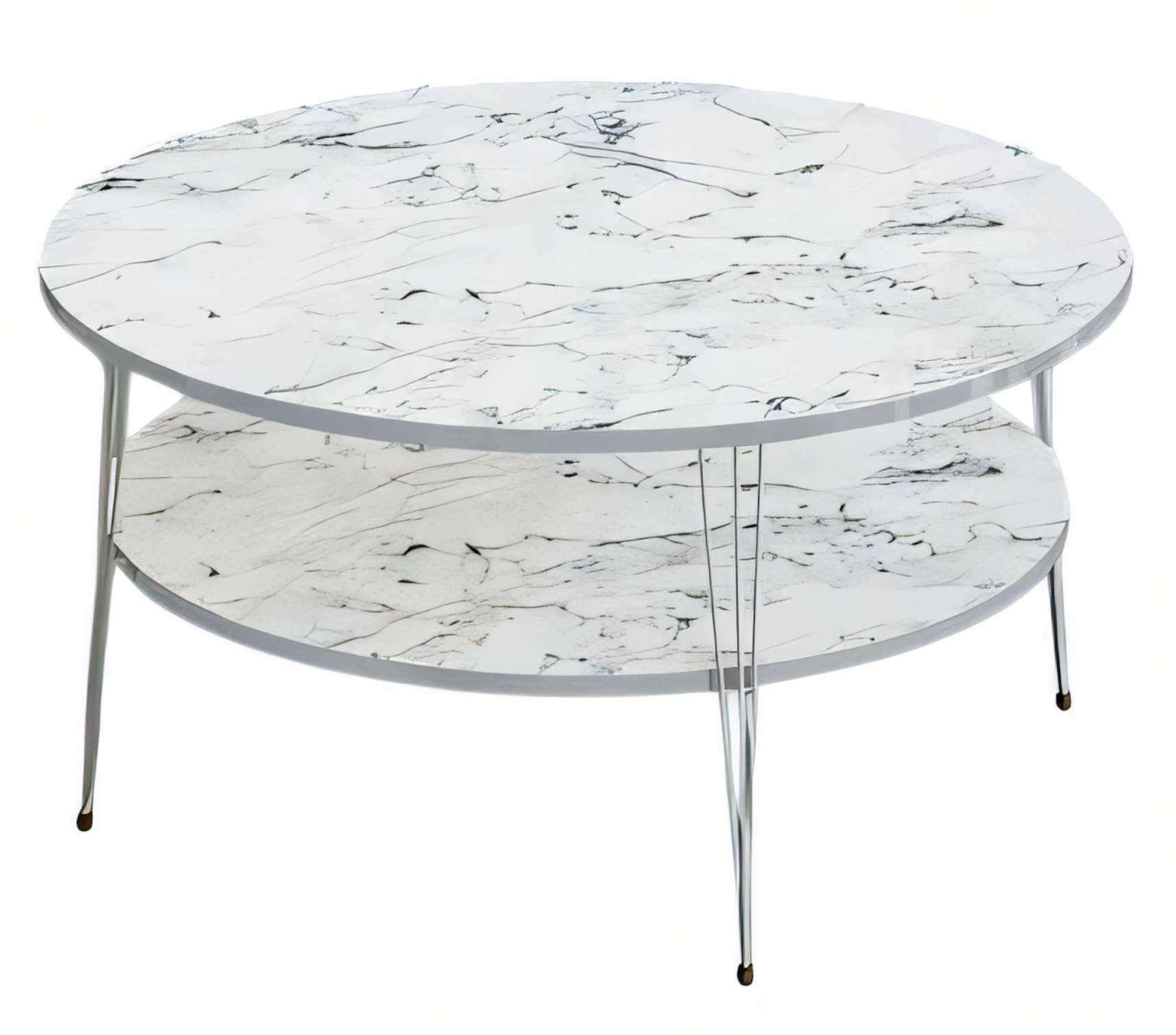 Weißer Holz-Couchtisch im modernen Design