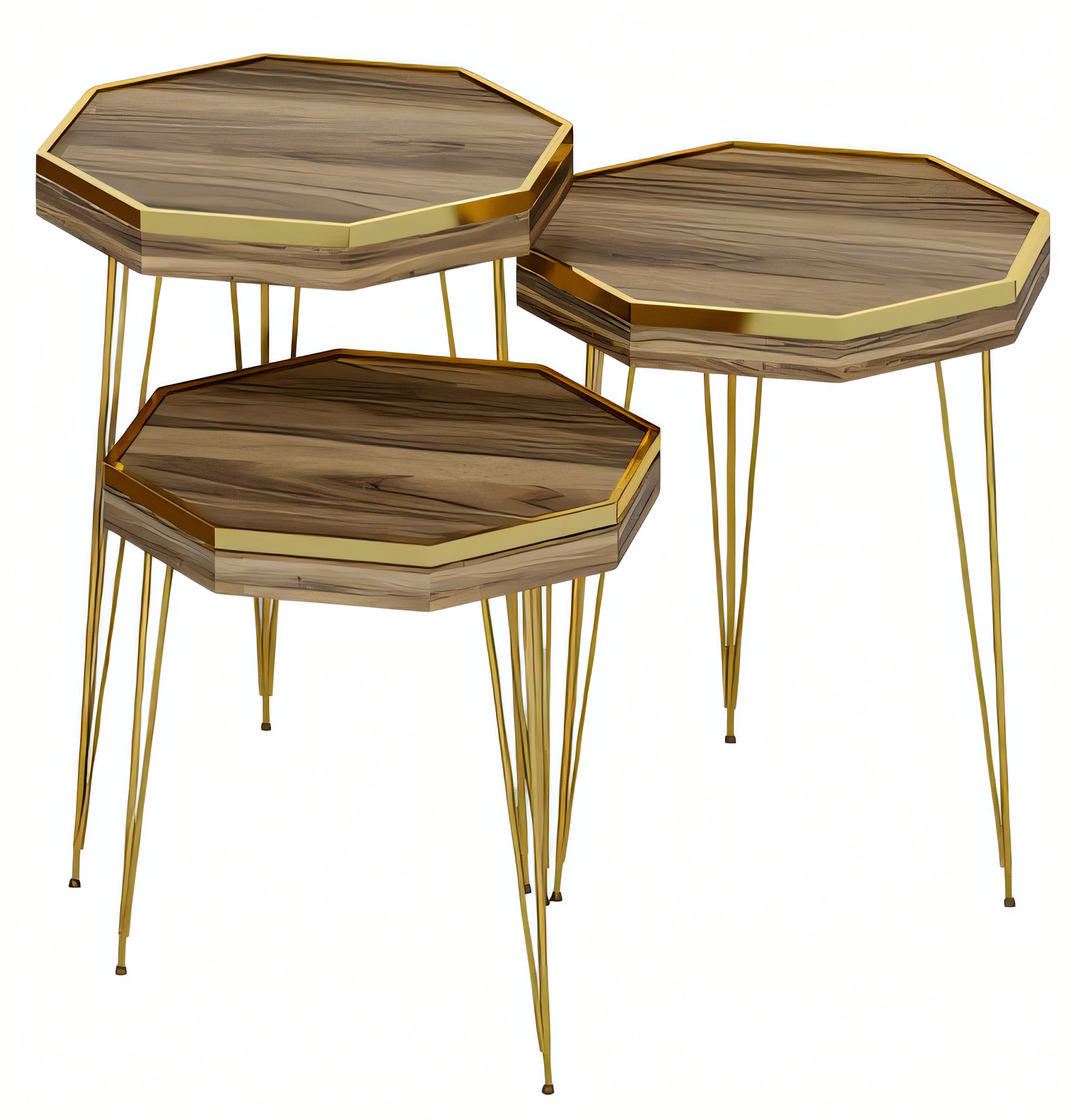 Eleganter brauner Holztisch im modernen Design