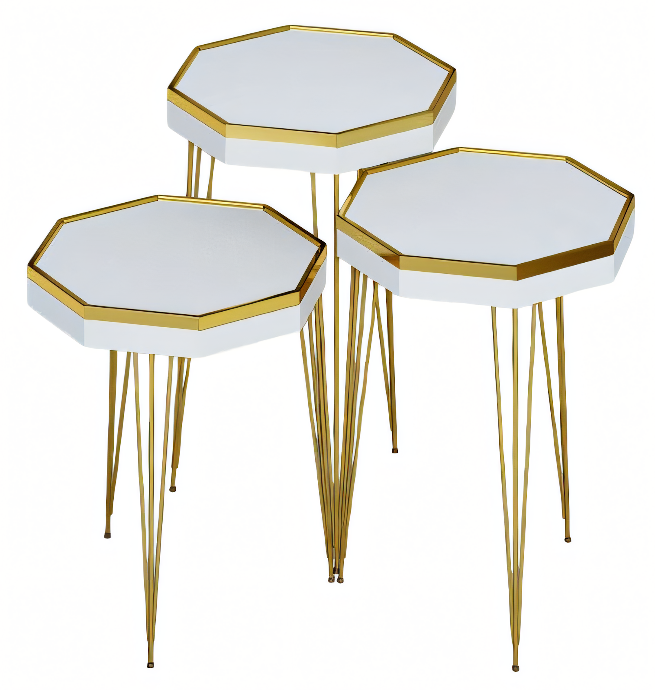 Weiße Holz Beistelltische im modernen Stil, vielseitig und elegant