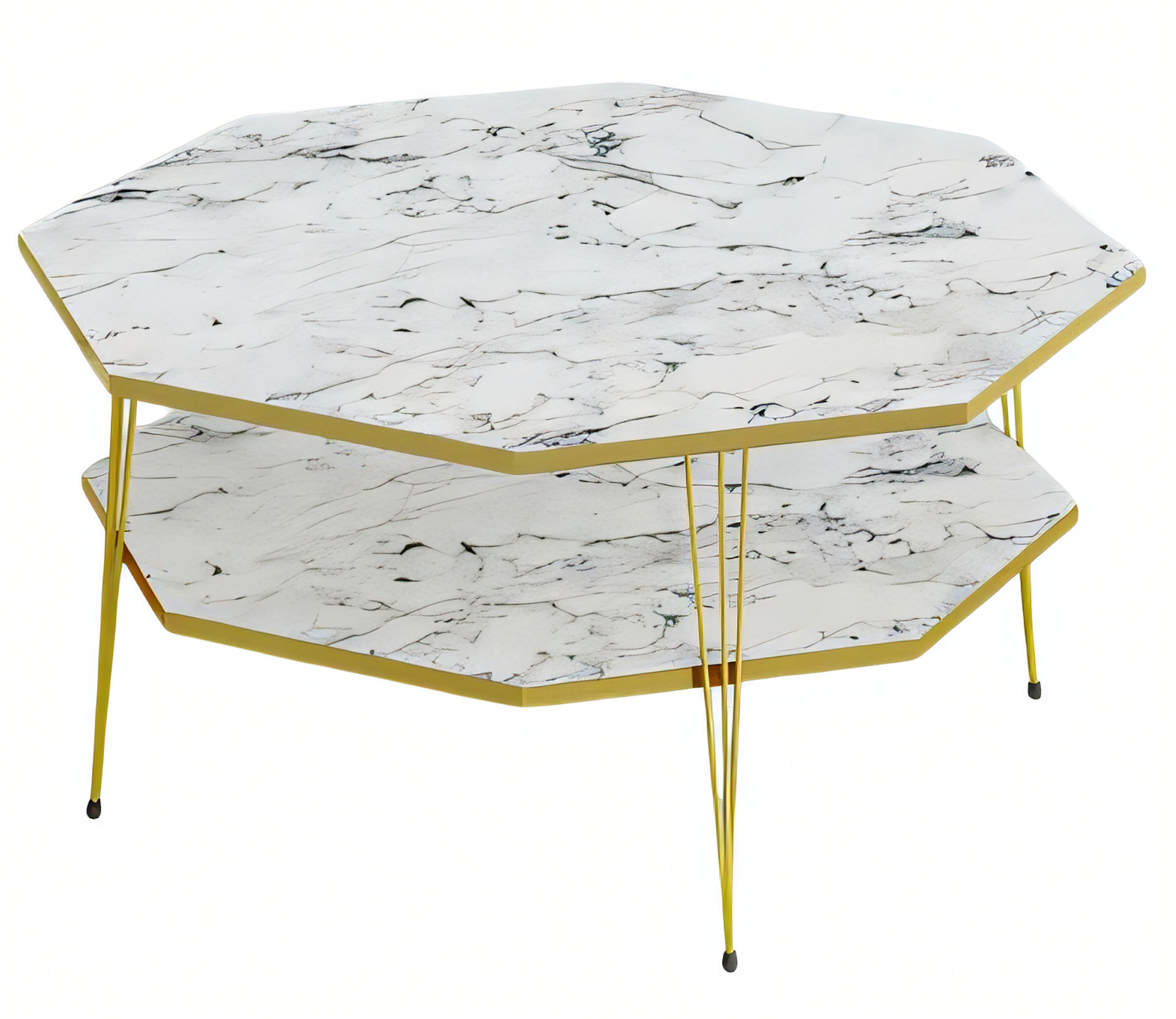 Weißer Holz Couchtisch modern stilvoll