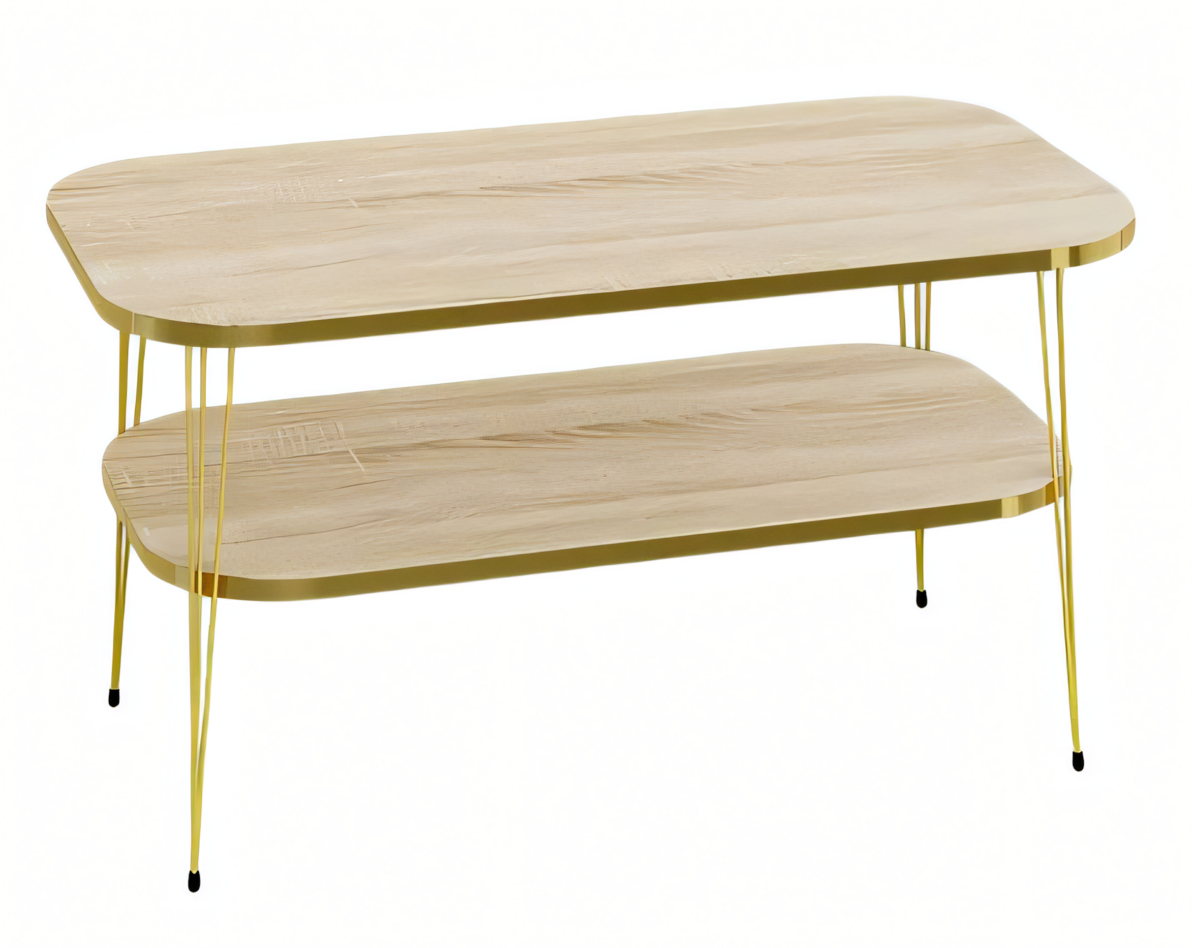 Moderner Couchtisch aus Holz in Braun für Wohnzimmer und Büro