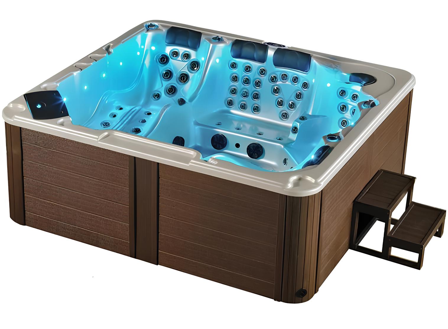 Hot Tub Spa Whirlwanne Außenwhirlpool Hydromassagewanne Relaxpool 230x230cm
