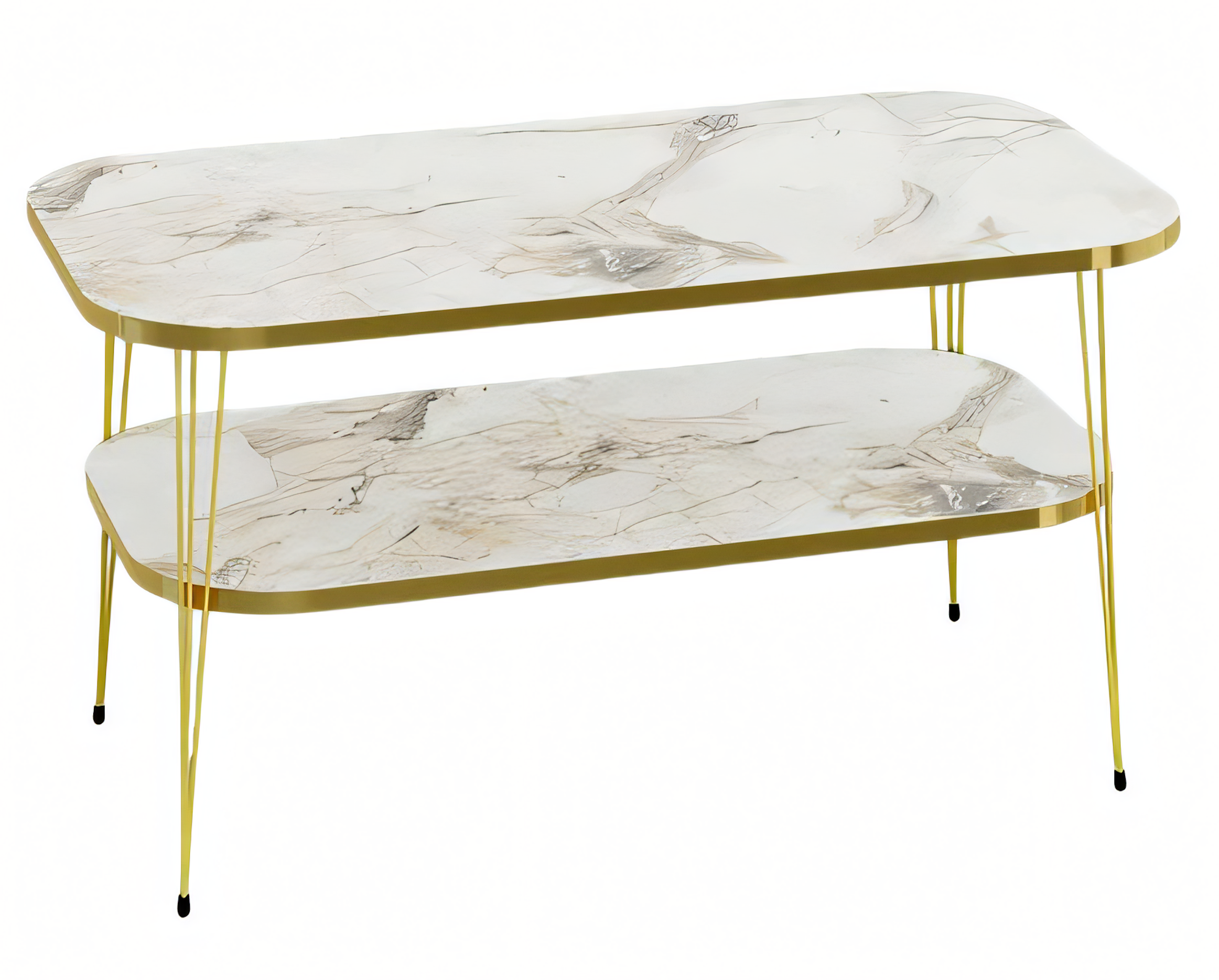 Moderner mehrfarbiger Couchtisch aus Holz mit stilvollem Design