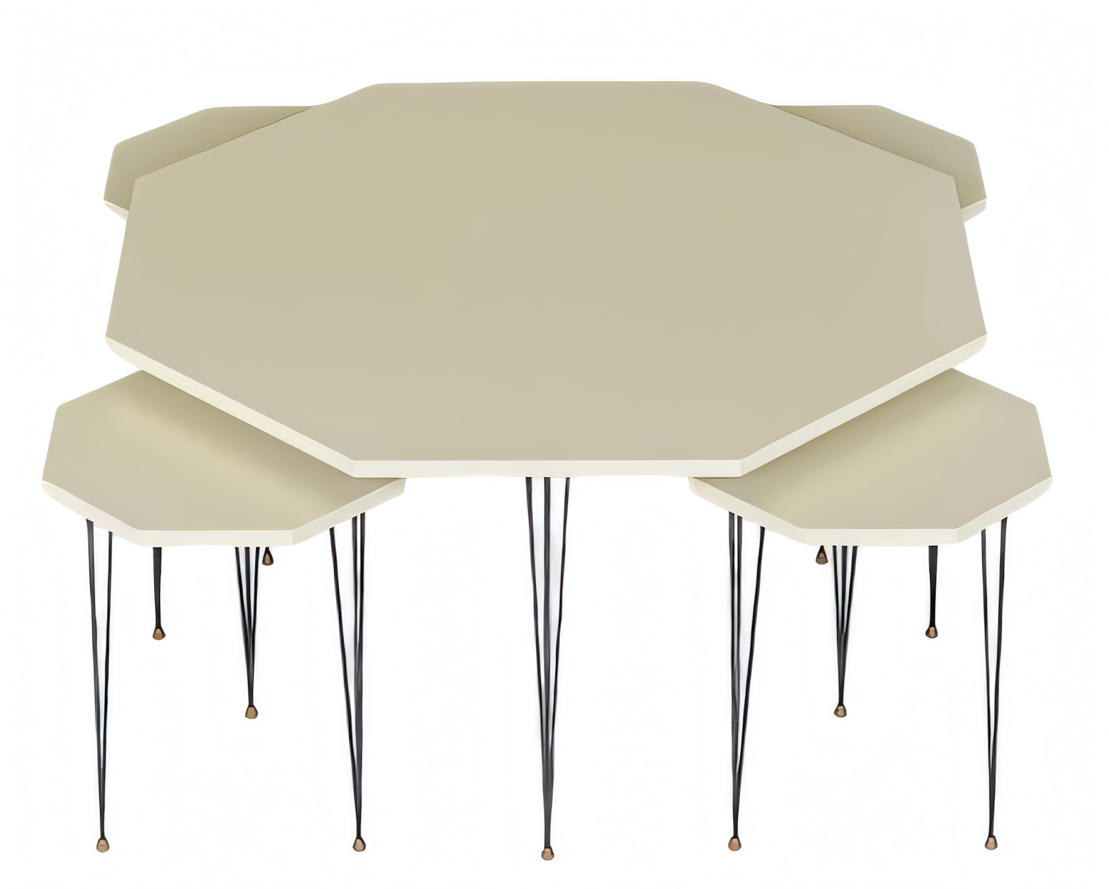 Moderner Beistelltisch aus Holz in Beige mit elegantem Design