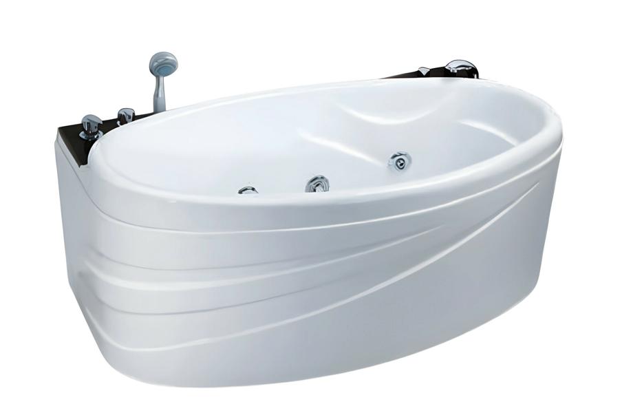 Blubberbad Whirlpool Hydromassagewanne Massagebad Luxuswanne 160x80 cm