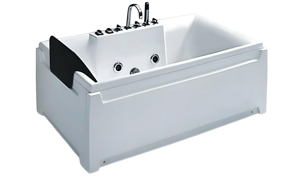 Hydromassagewanne Whirlwanne Whirlpool Blubberbad Spa-Bad Sprudelbad 190x90 cm