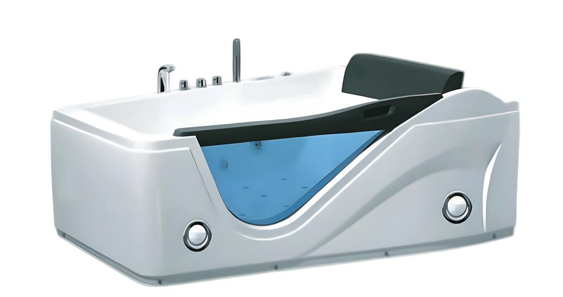 Massagebadewanne Whirlpool Badewanne Blubberbad Spa-Bad Whirlwanne 180x130 cm