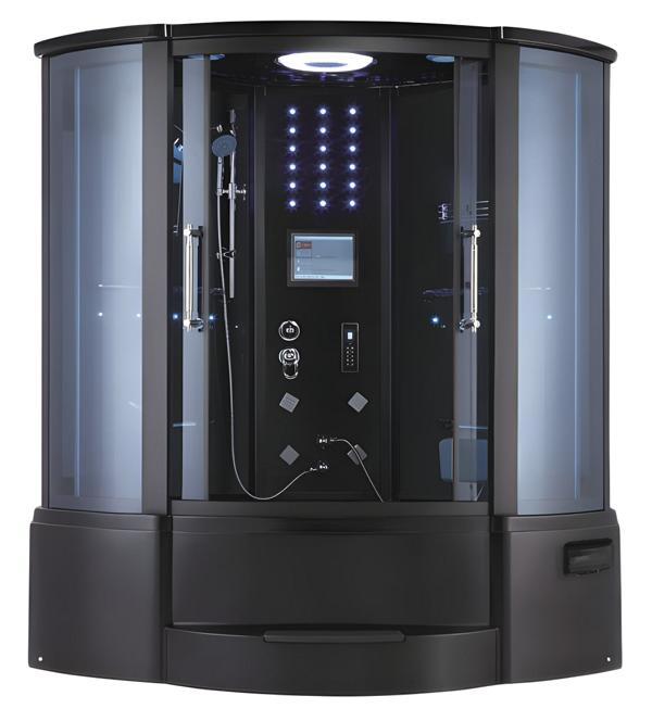 Komfortdusche Duschkabine Glaskabine Glasdusche Duschabtrennung 150x150 cm