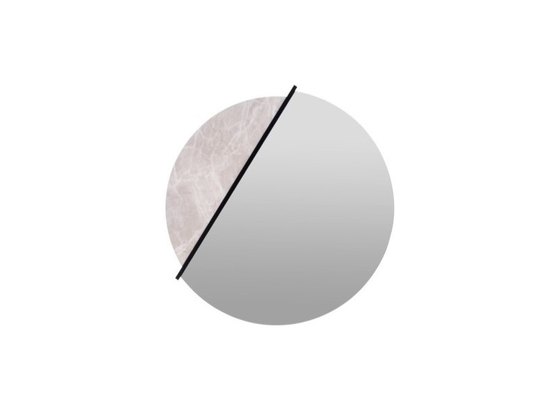 Transparenter moderner Spiegel aus Glas für Badezimmer und Wohnzimmer