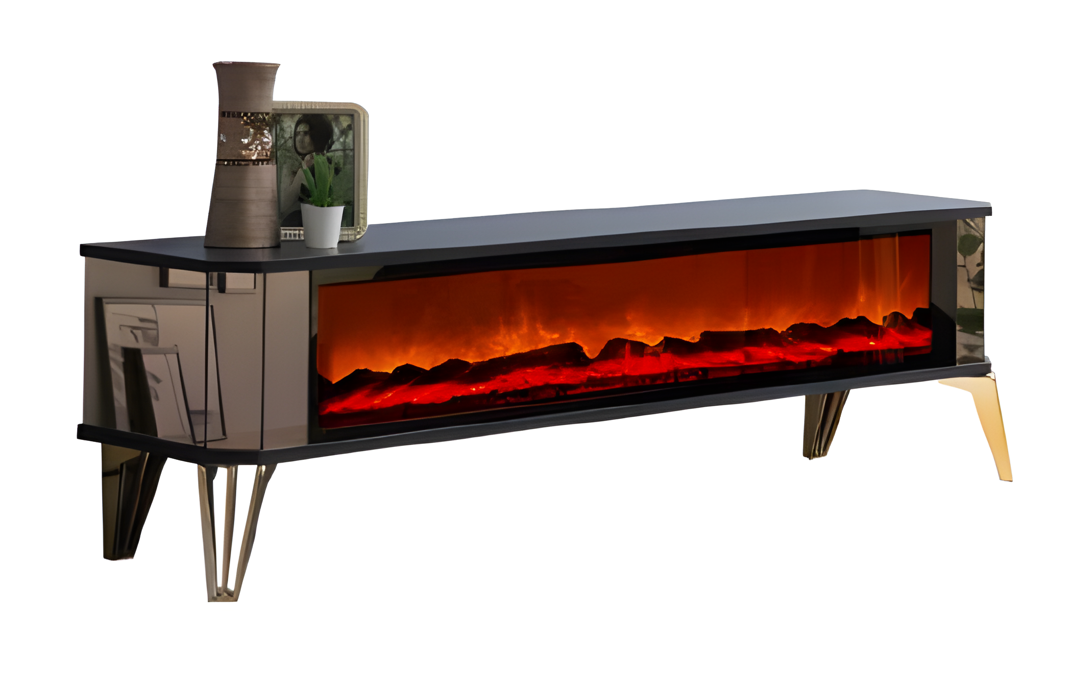 Luxuriöser Fernsehschrank mit Gehäuse aus melaminbeschichteter Holzfaserplatte