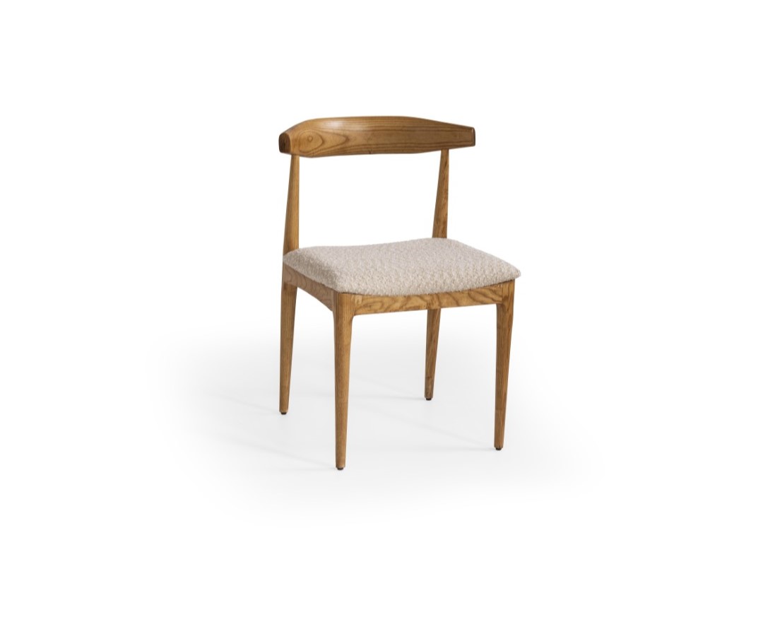 Eleganter Brauner Holzstuhl im modernen Design