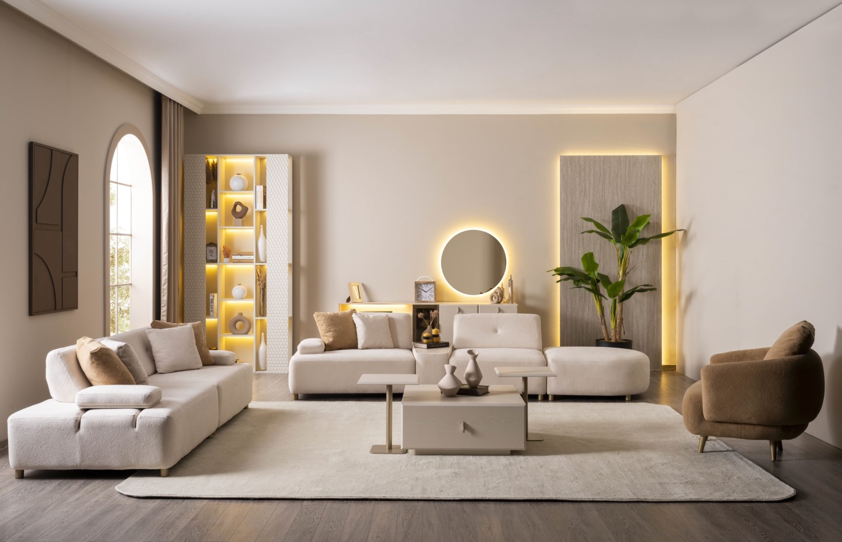 Wohnzimmer-Set Gemütlichkeit in jedem Detail der Einrichtung