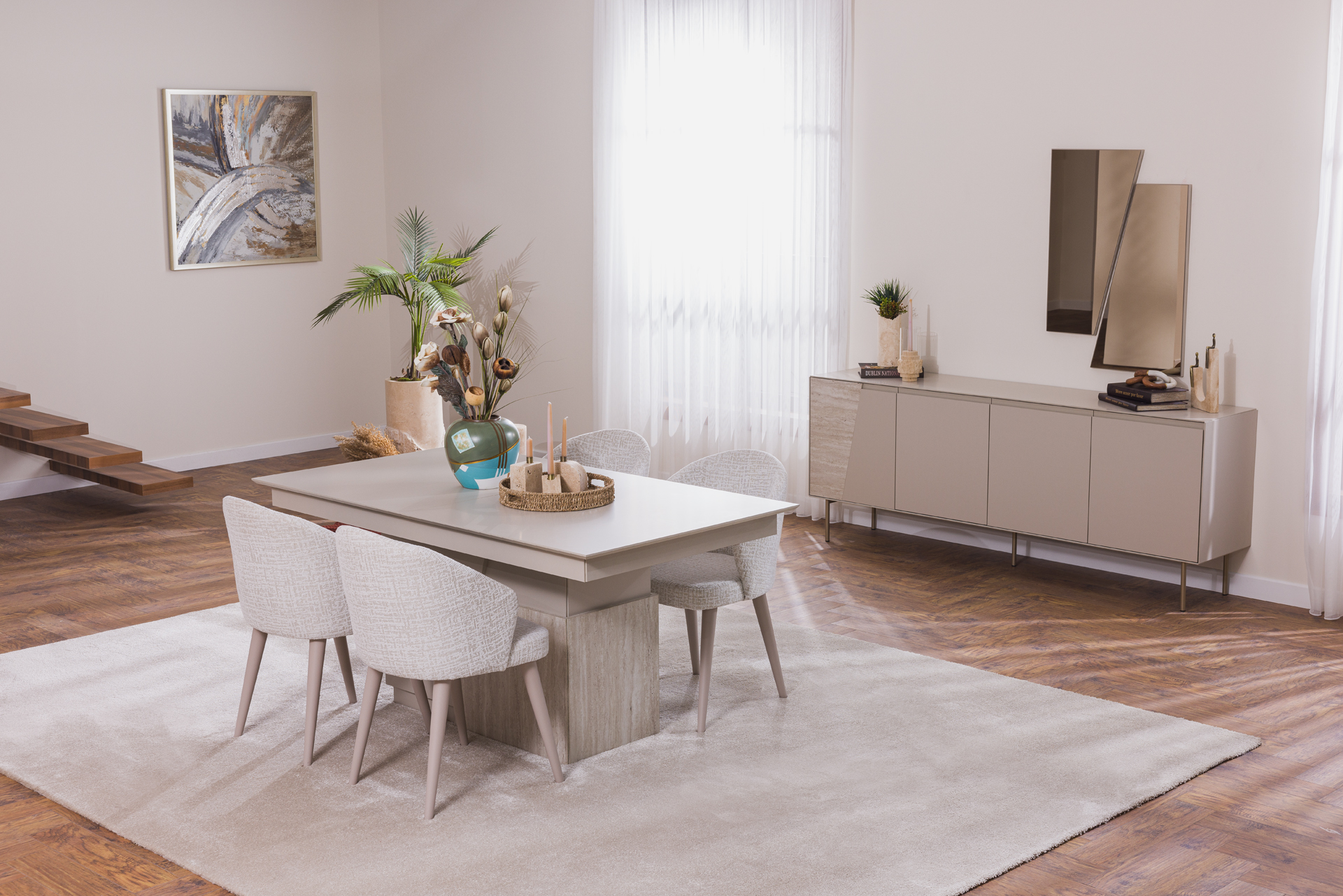 Esszimmer-Set Eleganz, Modernität und Gemütlichkeit vereint