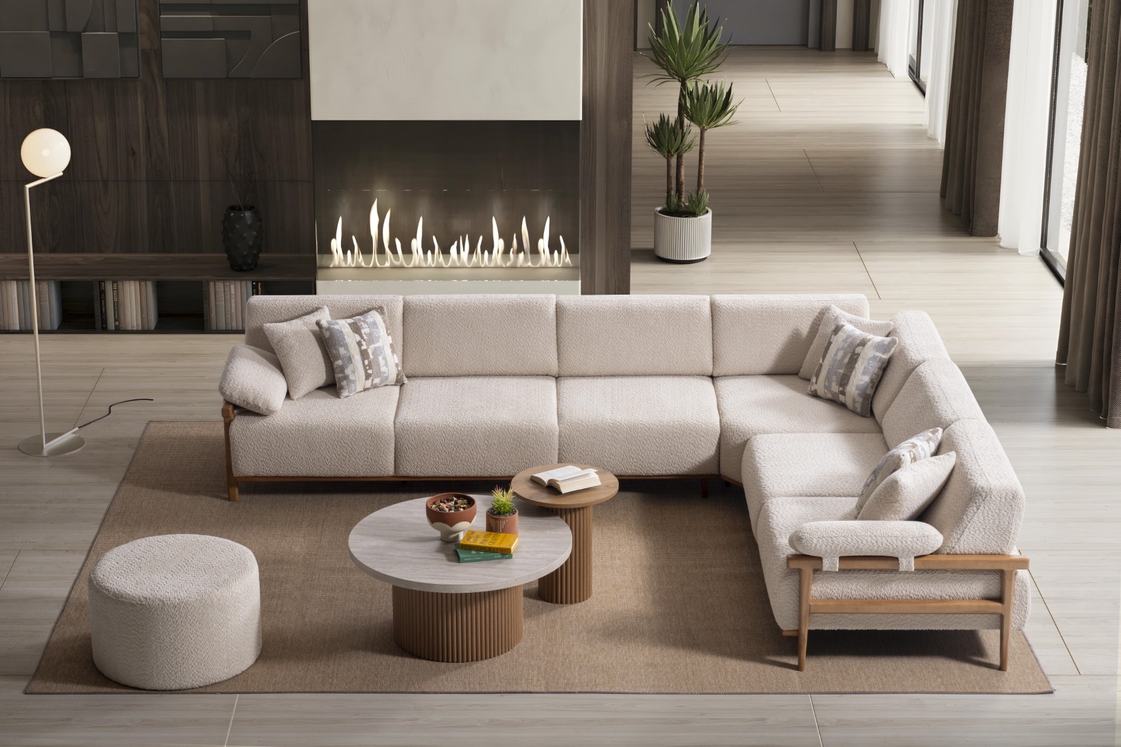 Modernes Ecksofa Gemütlichkeit und Komfort im Wohnzimmer