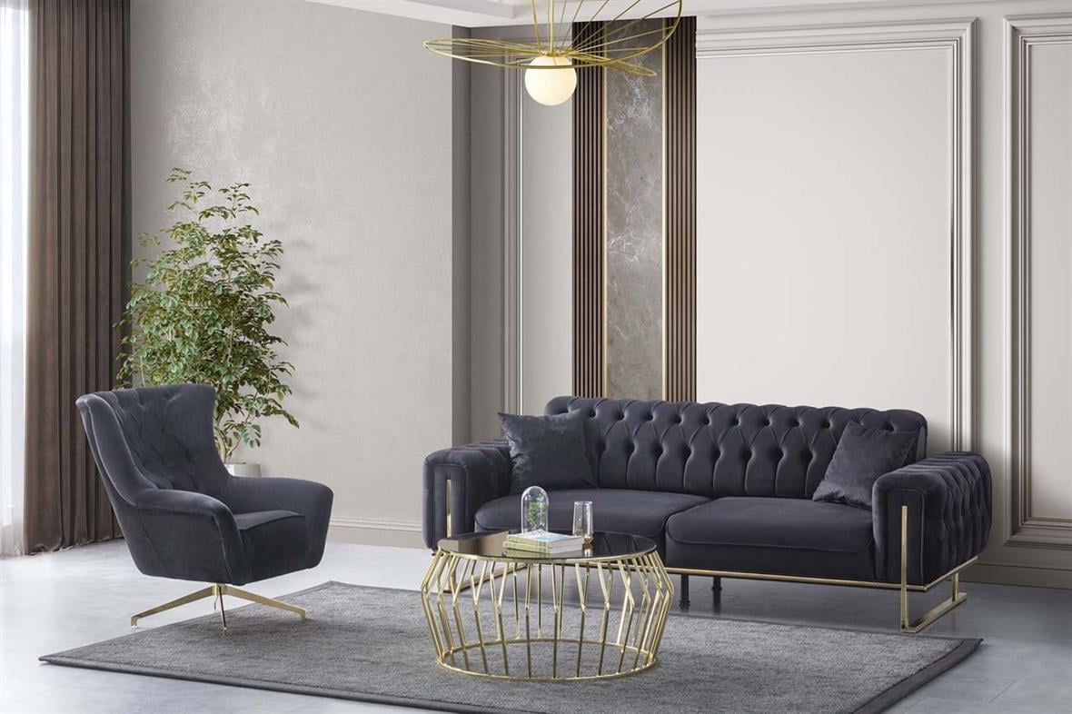 Stilvolles Sofa und Sessel Gemütlichkeit und Funktionalität vereint