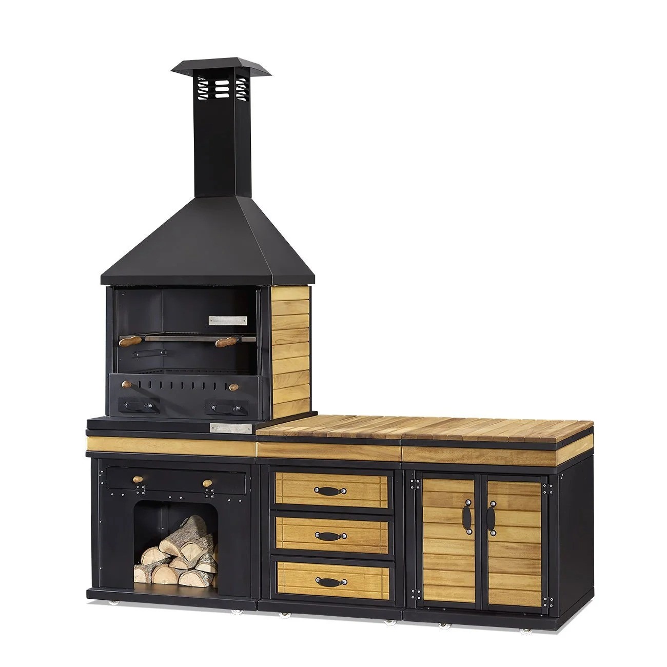 Outdoorküche Terrasse Garten Außenküche Küche Grill robust