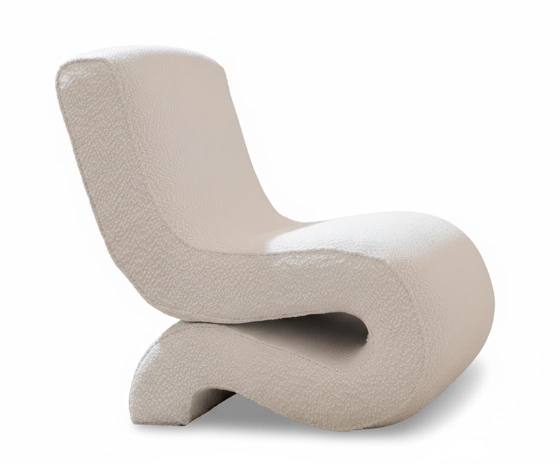Einzelsessel Moderner Stil Weißer Farbe Wohnzimmersessel Weich