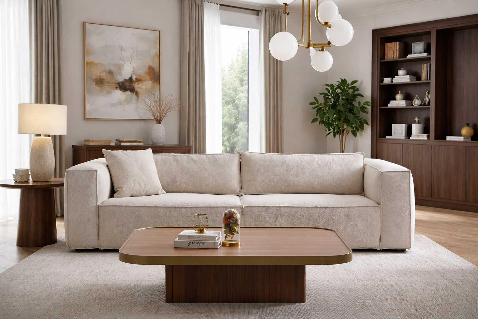 Schicker Weißer 2-Sitzer Wohnzimmer Luxuriöse Polstercouchen