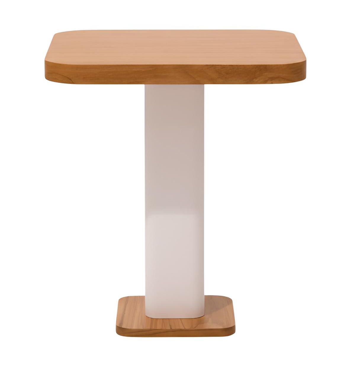 Moderner Beistelltisch Minimalistischer Stil Holzrahmen Braun Farbe