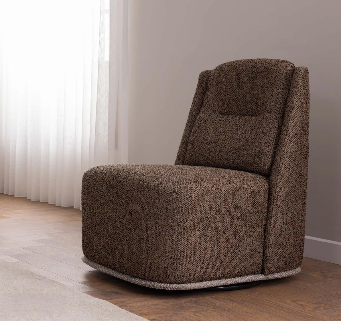 Braunes Designer-Sessel modernes Sitzmöbel für Lounge
