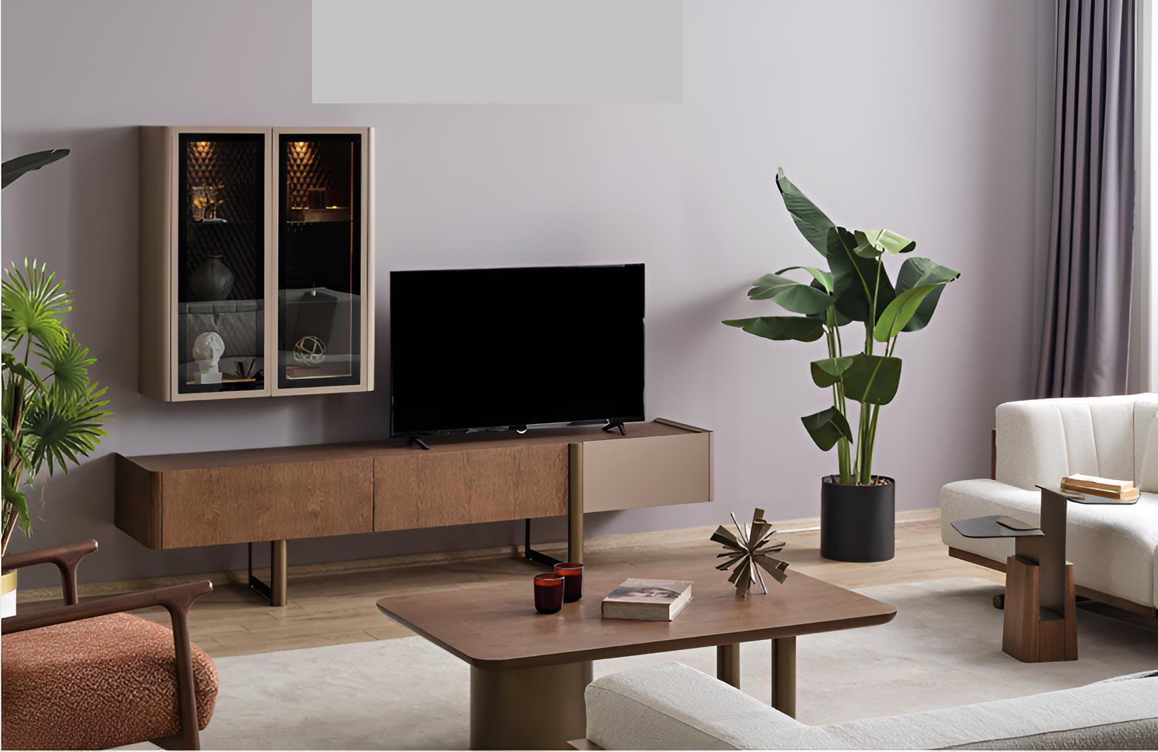 Designer Wohnzimmer Set Sideboard Couchtisch Hängeregal Beistelltisch