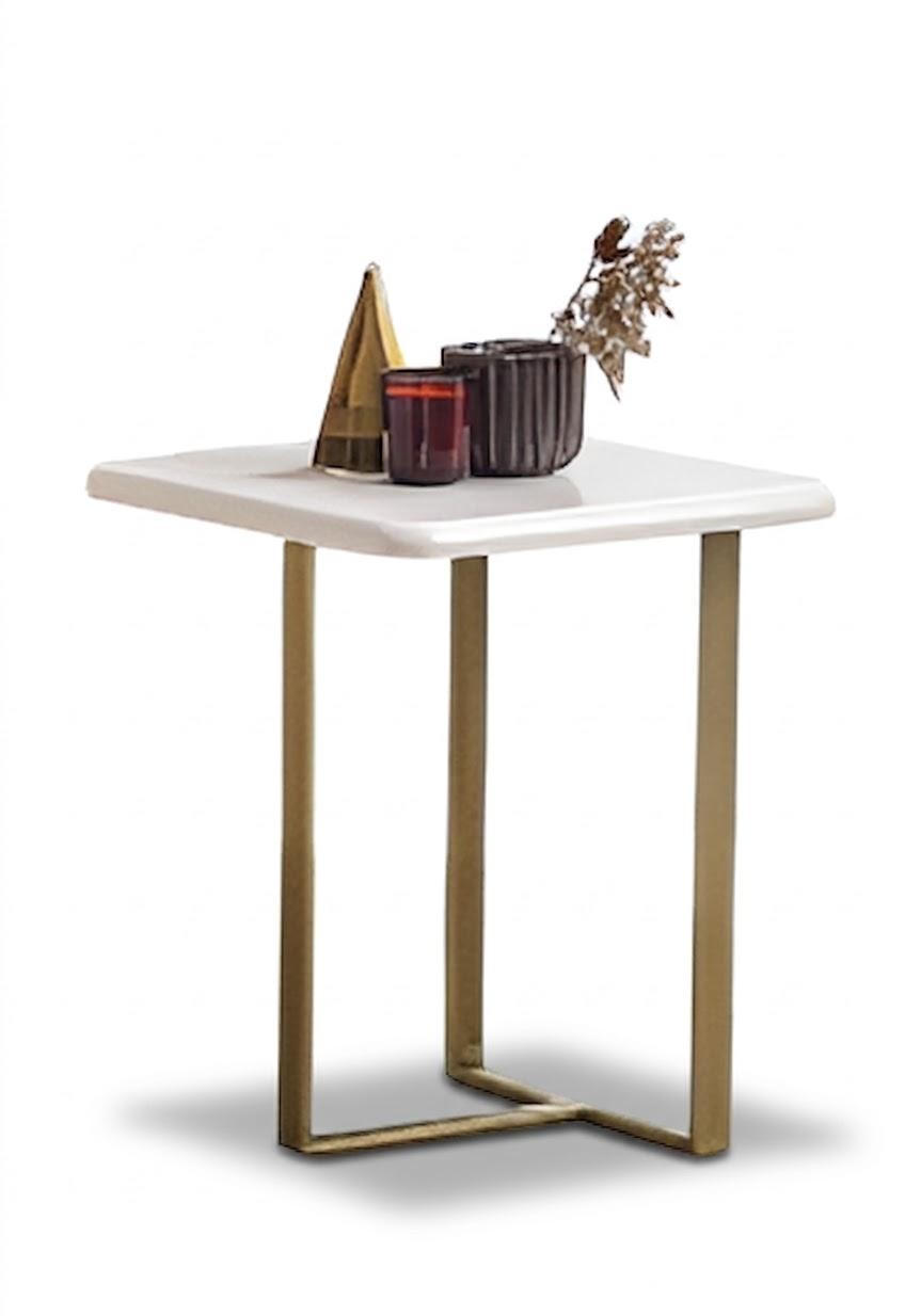 Moderner Beistelltisch Designer Wohnzimmer Tisch Metall