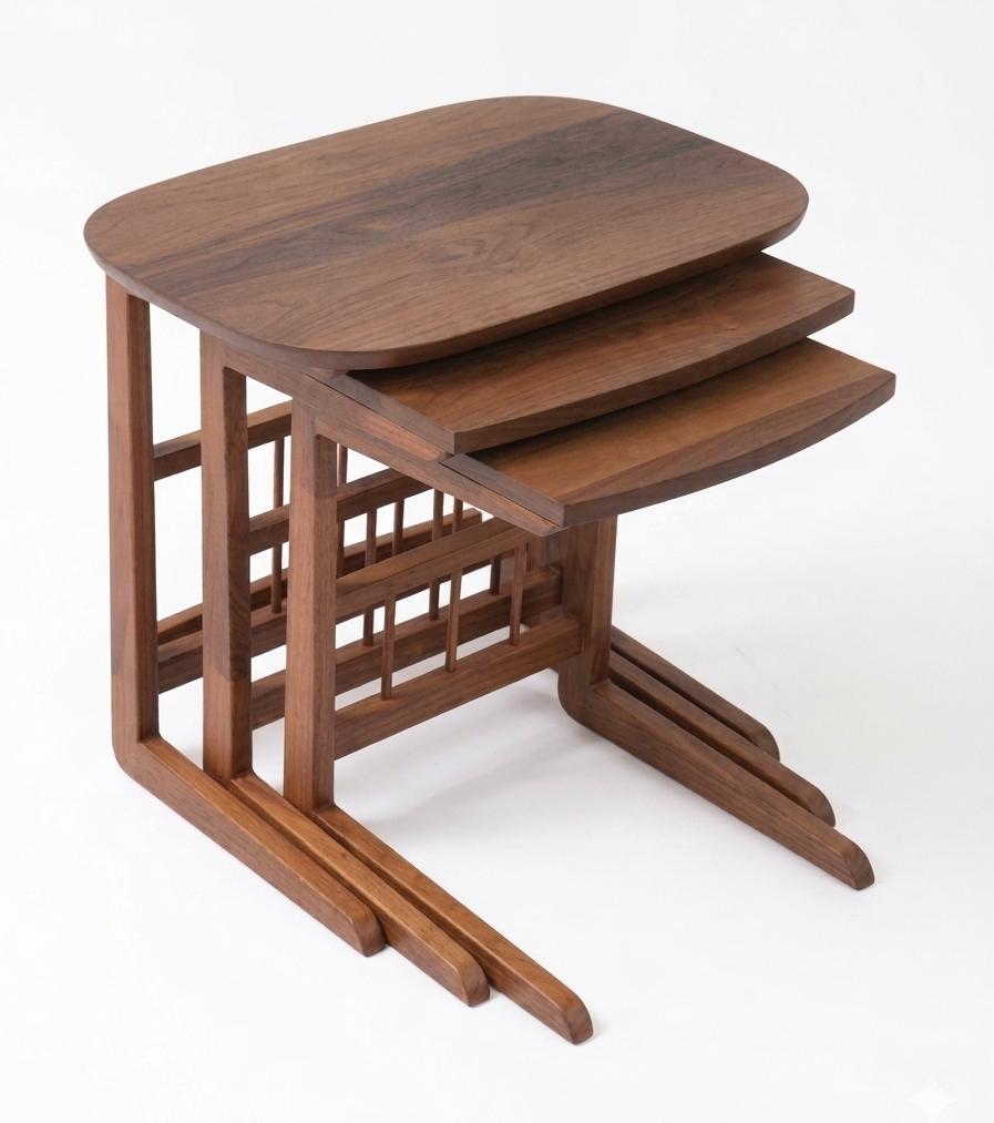 Beistelltisch-Set mit 3 modernen Tischen im stilvollen Design