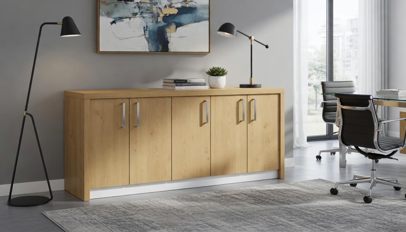 Funktionale Konsole mit Türen für modernes Interieur