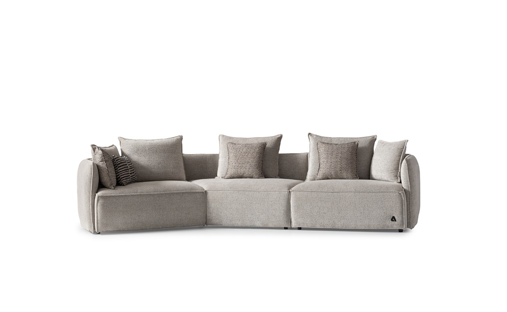 Moderner 4-Sitzer Sofa Polstersofa Luxuriöses Viersitzer Couch Polstermöbel