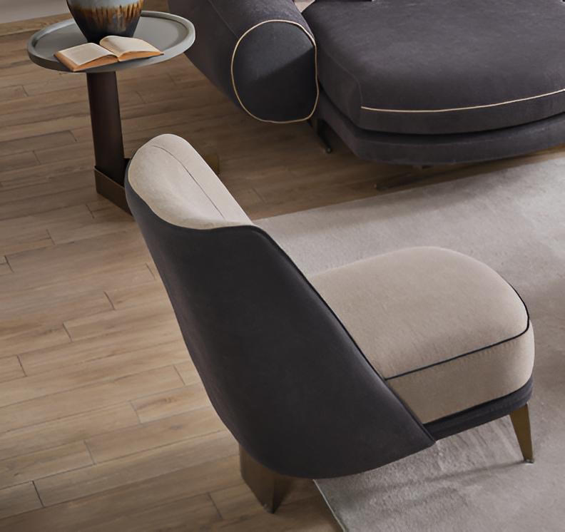 Design Sessel Japandi Stil Modern Edel.