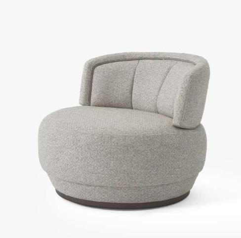 Grau Sessel Luxusmöbel Moderner Wohnzimmer Design Polstersessel