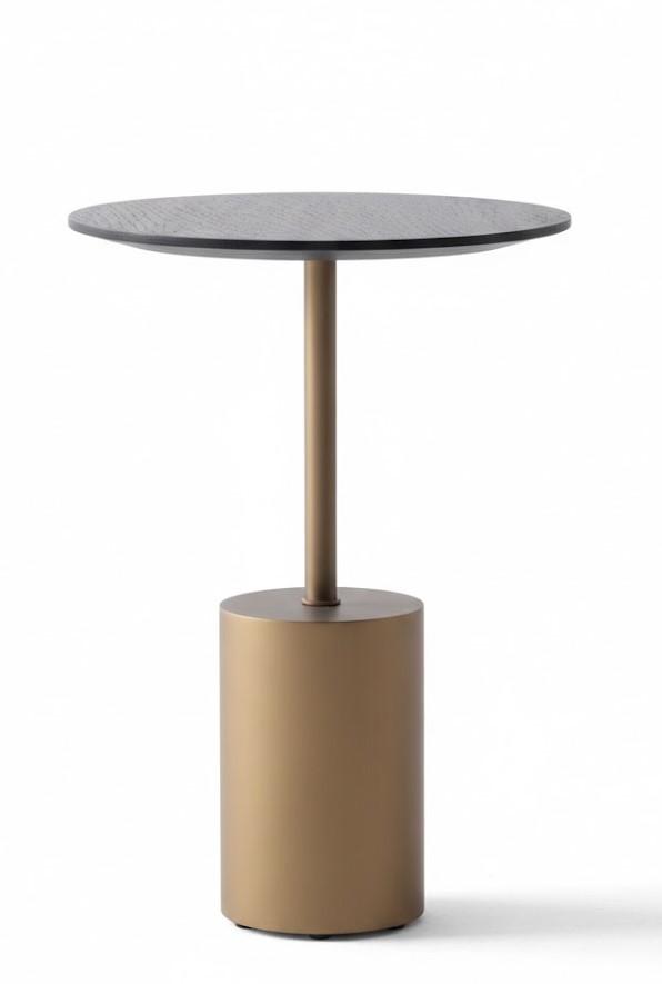 2x Beistelltisch Stil modern Farbe schwarz praktisch Wohnzimmer rund neu