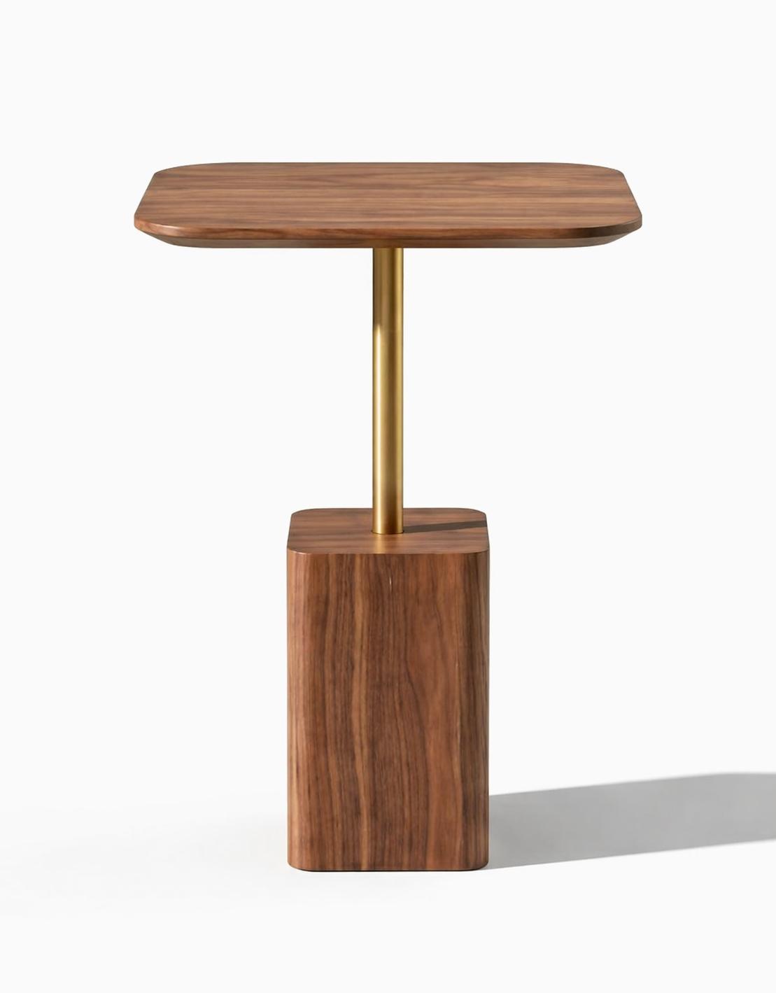 Beistelltisch Stil modern Farbe braun neu bequem praktisch quadratisch