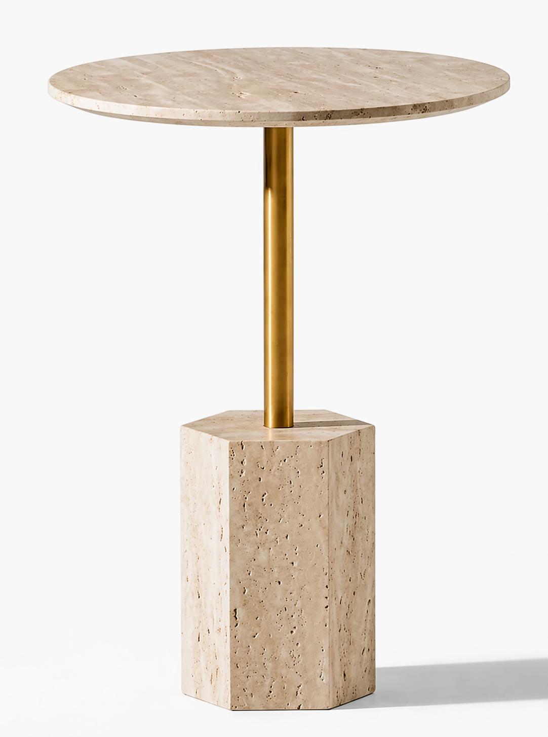 Beistelltisch Stil modern Farbe beige bequem praktisch Wohnzimmer neu