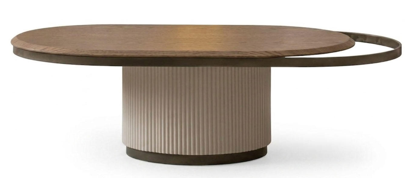Brauner Couchtisch Runder Holztisch Tische für Sofas Wohnzimmermöbel