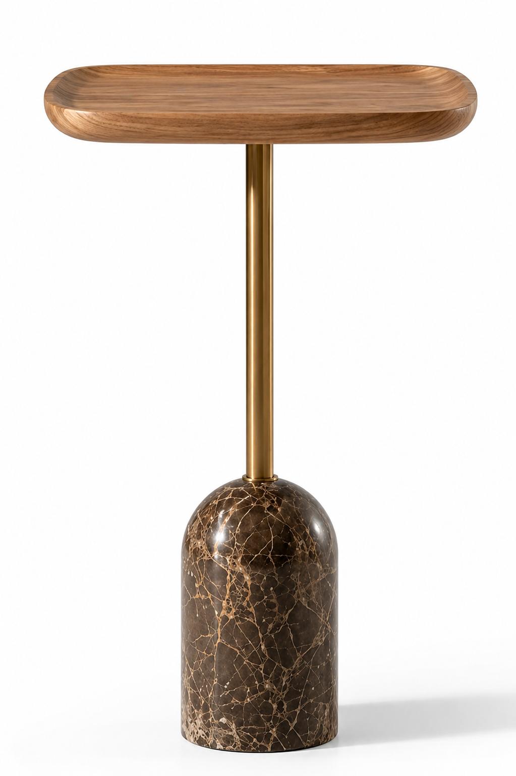 Beistelltisch Stil modern Farbe braun neu praktisch Wohnzimmer bequem