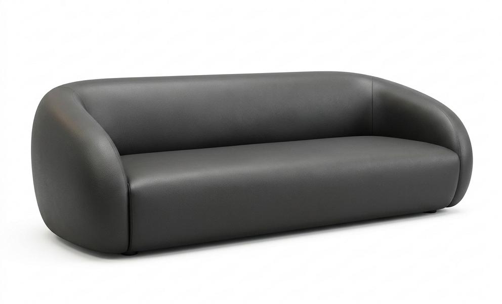 3-Sitzer-Sofa bequem weich geräumig moderner Stil schwarz neu