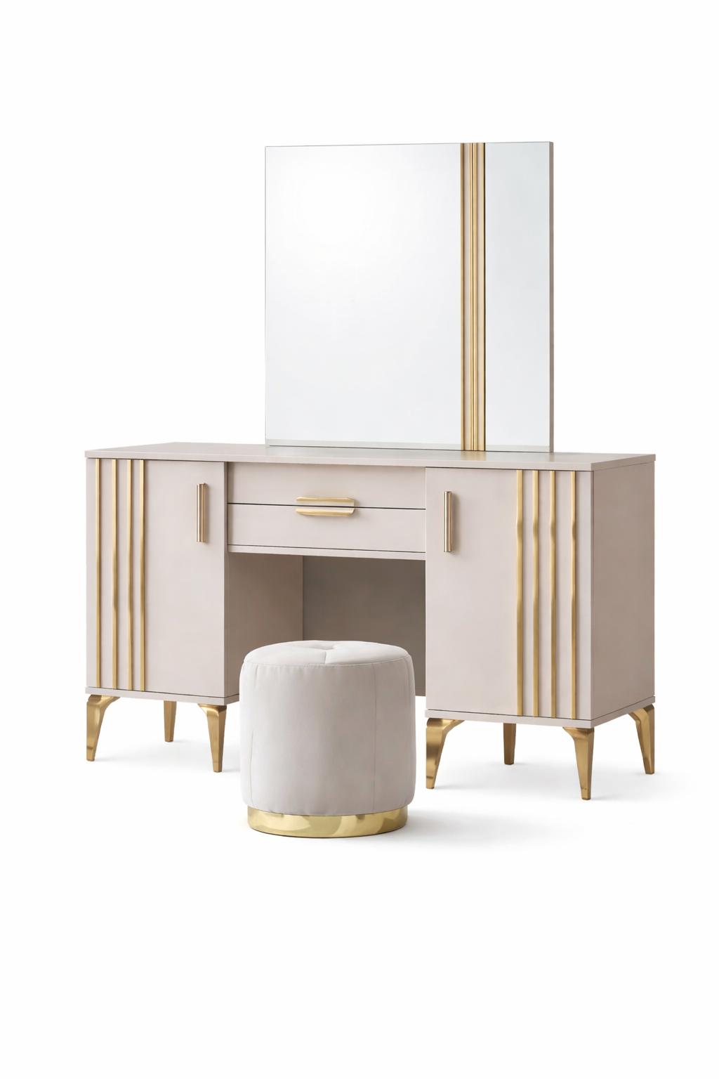 Eleganter Frauentisch Designer Schminktisch Holz Frisiertisch