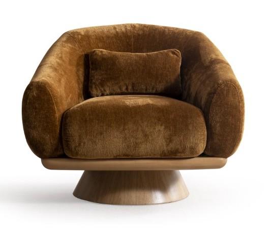 Sessel bequem weich geräumig schön moderner Stil braun