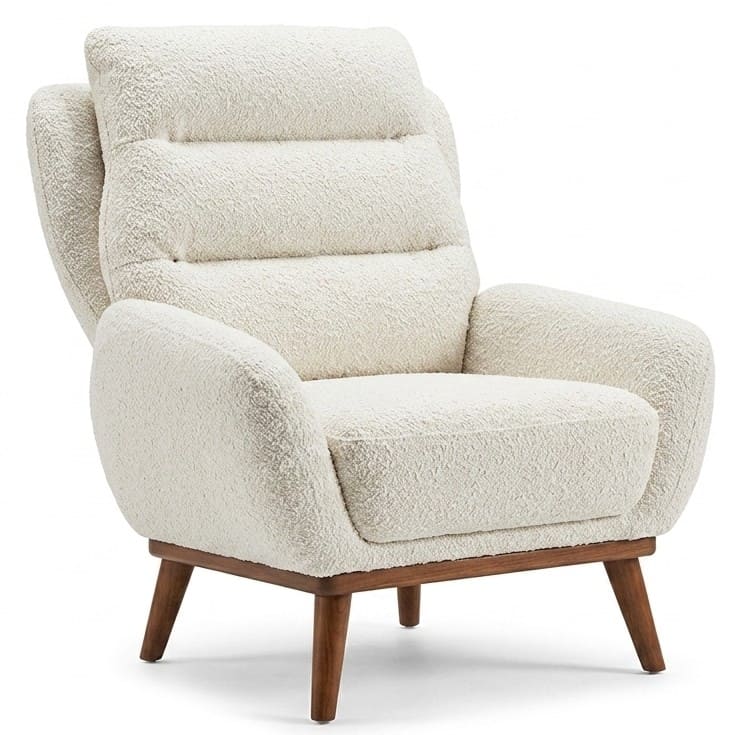 Sessel Moderner Stil Beigе Luxuriöse Bequem Stilvoll Minimalistisch