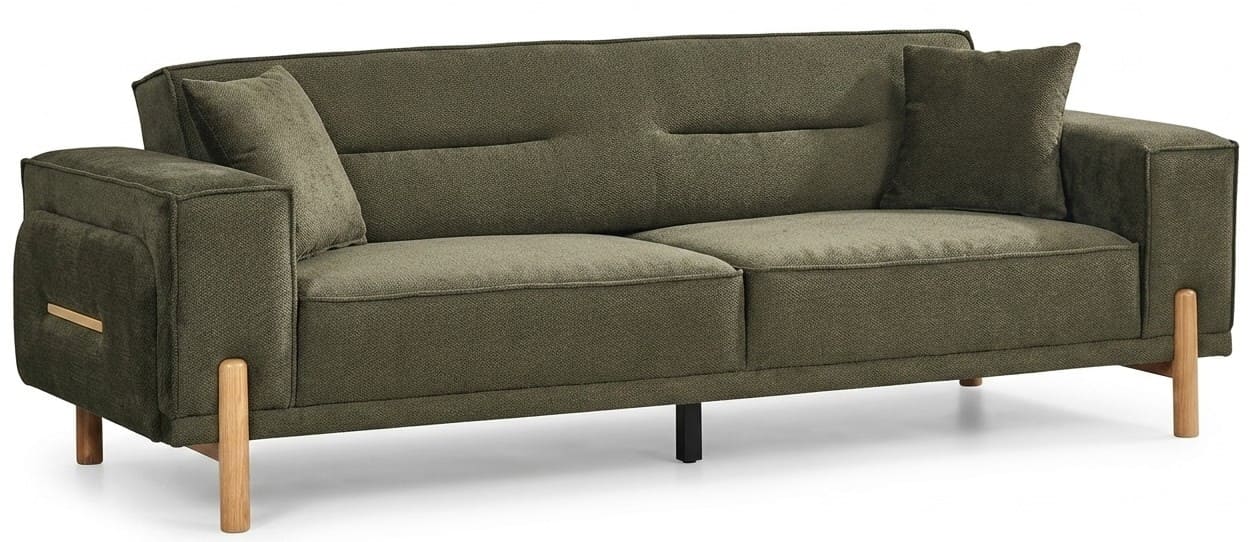 3-Sitzer Sofa Moderner Stil Grün Luxuriöse Bequem Schick Polstergarn