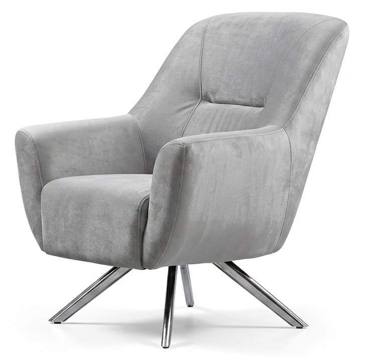 Sessel Moderner Stil Grau Komfortabel Bequem Stilvoll Minimalistisch