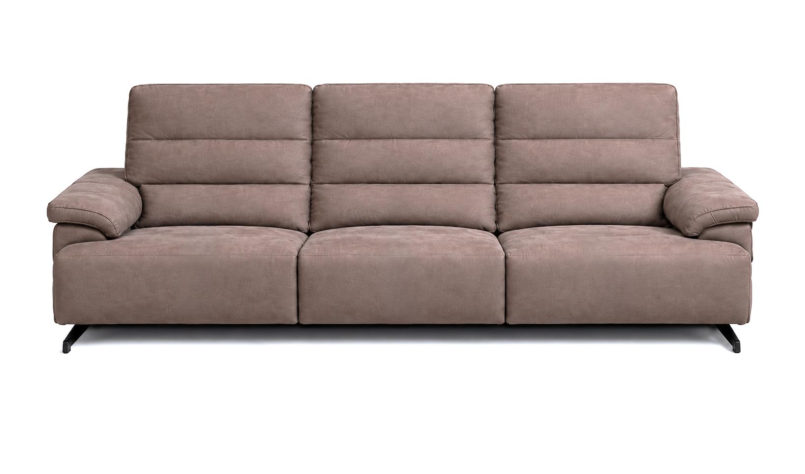 Taupe Sofa 3 Sitzer Luxuriöses italienisches Polstermöbel Wohnzimmer