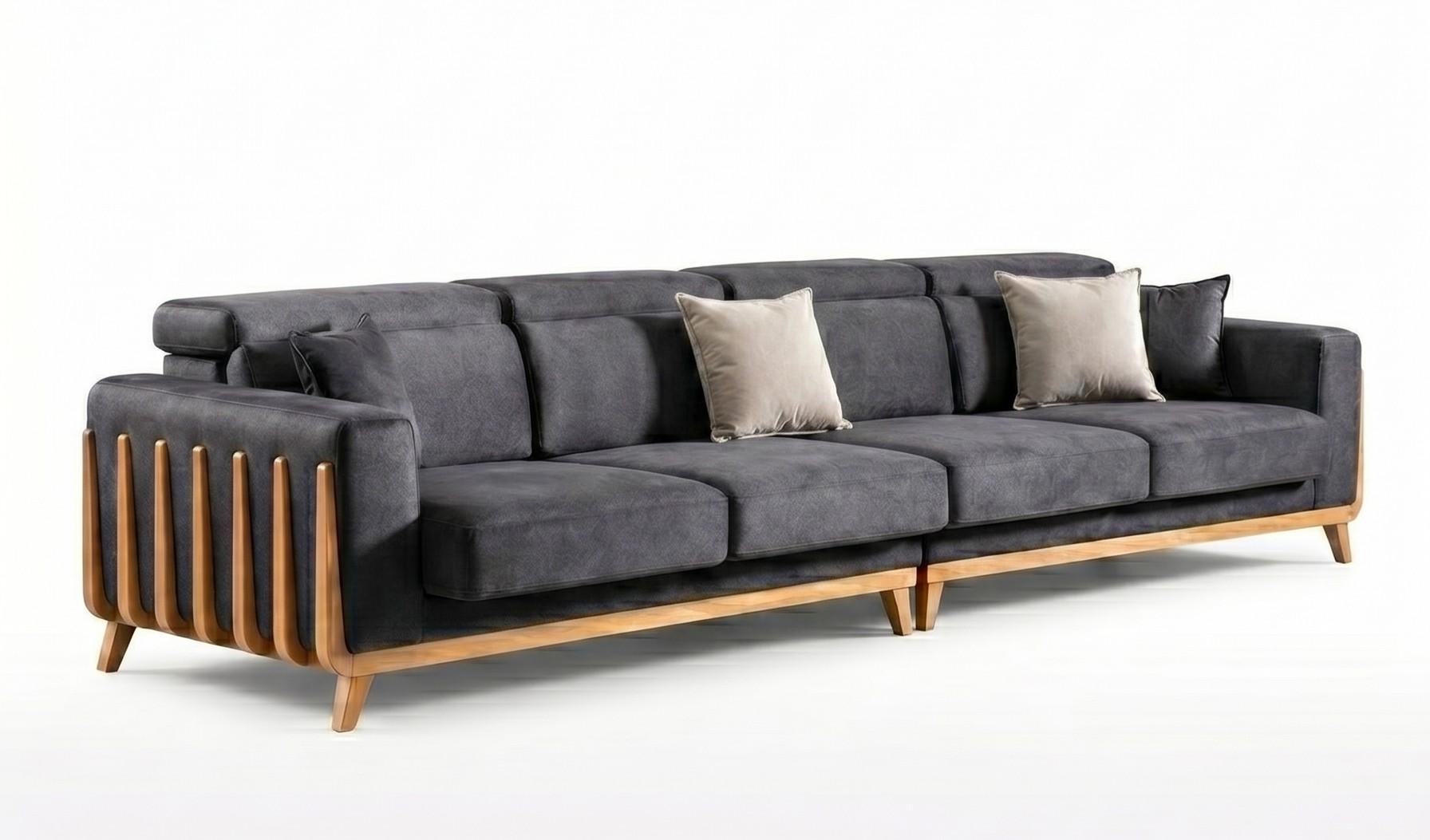 Italienischer Großes 4-Sitzer Designer-Sofa mit hochwertiger Polsterung